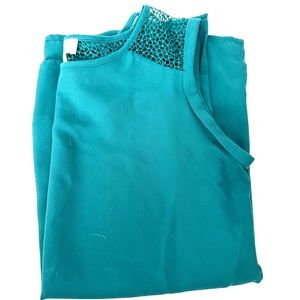 Ann Taylor LOFT green sleeveless shirt- size XS
